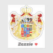 Wapen van Luxemburg (1898) Sticker (Vel)