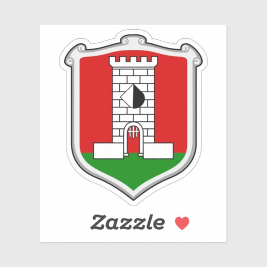 Wapen van Lysá nad Labem, Tsjechië Sticker (Vel)