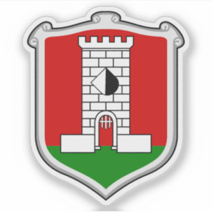 Wapen van Lysá nad Labem, Tsjechië Sticker