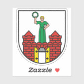 Wapen van Maagdenburg, Duitsland Sticker (Vel)