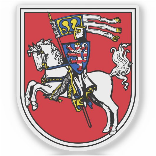 Wapen van Marburg, Duitsland Sticker (Voorkant)