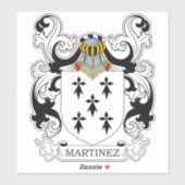 Wapen van Martinez Sticker (Vel)