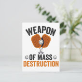 Wapen van massavernietiging Funny Pickleball Sport Briefkaart (Staand voorkant)