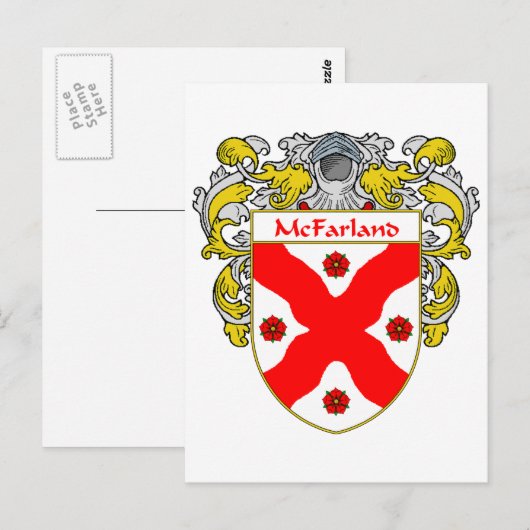 Wapen van McFarland (Mantled) Briefkaart (Voorkant / Achterkant)