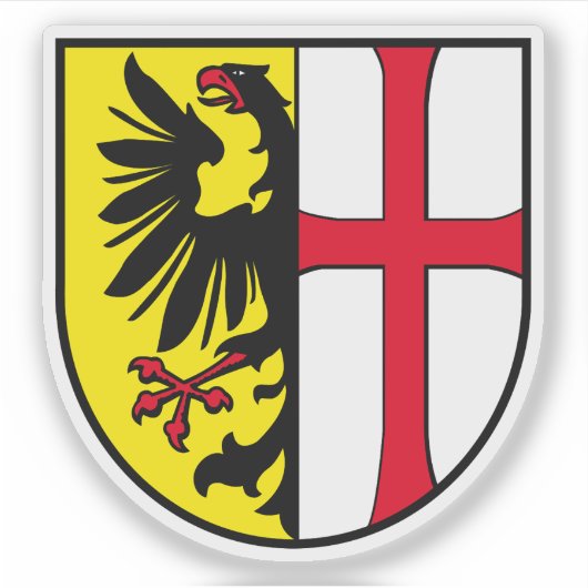 Wapen van Memmingen, Duitsland Sticker (Voorkant)