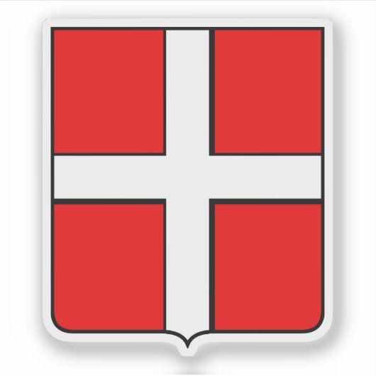 Wapen van Mendrisio, Zwitserland Sticker (Voorkant)