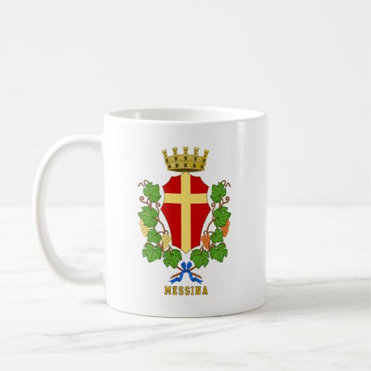 Wapen van Messina, Sicilië Koffiemok (Links)