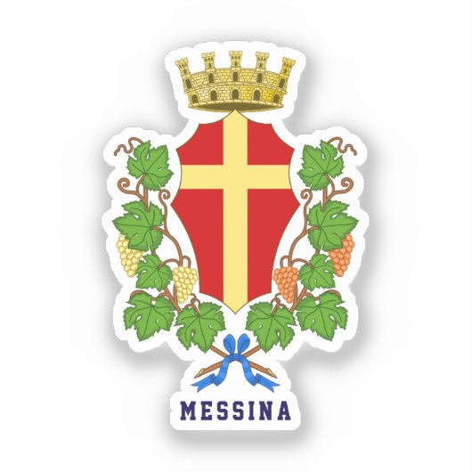 Wapen van Messina, Sicilië Sticker (Voorkant)
