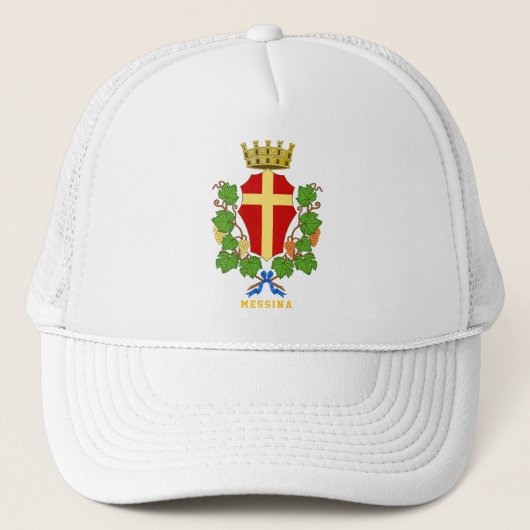 Wapen van Messina, Sicilië Trucker Pet (Voorkant)