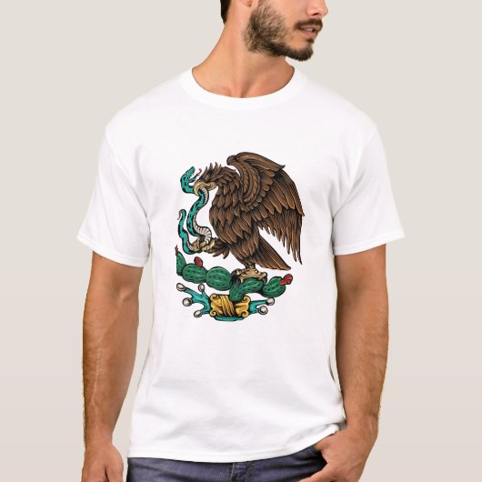 Wapen van Mexico Illustratie T-shirt (Voorkant)