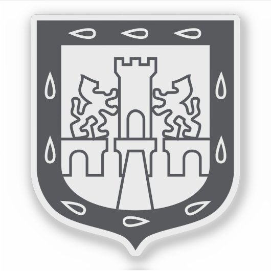 Wapen van Mexico-Stad variant, Mexico Sticker (Voorkant)