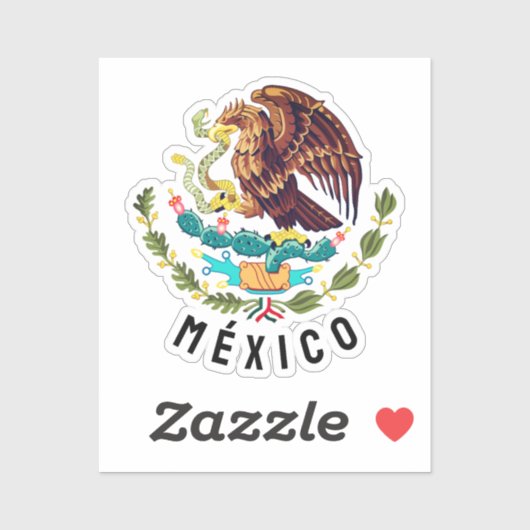 Wapen van Mexico Sticker (Vel)
