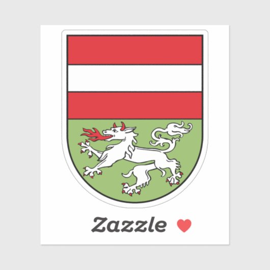 Wapen van Mödling, Oostenrijk Sticker (Vel)