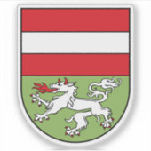 Wapen van Mödling, Oostenrijk Sticker (Voorkant)