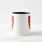 Wapen van Moldavië Tweekleurige Koffiemok (Center)