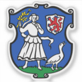 Wapen van Monheim am Rhein, Duitsland Sticker (Voorkant)