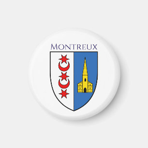 Wapen van Montreux, Zwitserland Magneet
