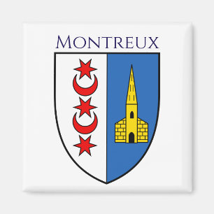 Wapen van Montreux, Zwitserland Magneet