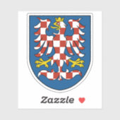 Wapen van Moravië, historische regio Sticker (Vel)