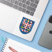 Wapen van Moravië, historische regio Sticker (Laptop met iPhone)
