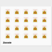 wapen van myanmar ronde sticker (Vel)