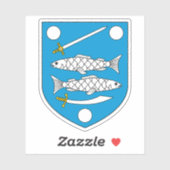 Wapen van Narva, Estland Sticker (Vel)