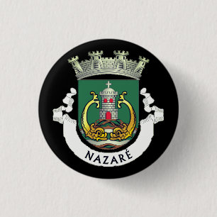Wapen van Nazaré, Portugal Ronde Button 3,2 Cm