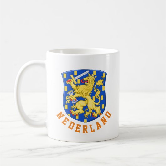 Wapen van Nederland Koffiemok (Links)
