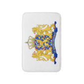 Wapen van Nederland op witte bmcnt Badmat (Voorkant Verticaal)