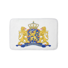 Wapen van Nederland op witte bmcnt Badmat