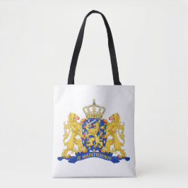 Wapen van Nederland op witte stint Tote Bag