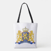 Wapen van Nederland op witte stint Tote Bag (Achterkant)