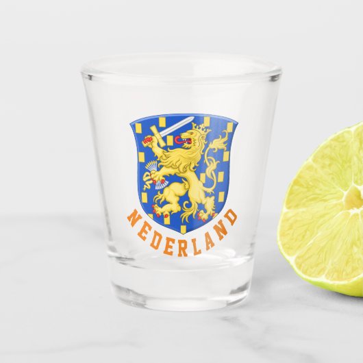 Wapen van Nederland Shot Glas (Voorkant)