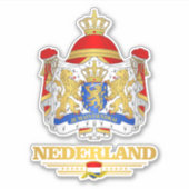 Wapen van Nederland Sticker (Voorkant)