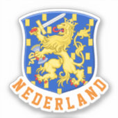 Wapen van Nederland Sticker (Voorkant)