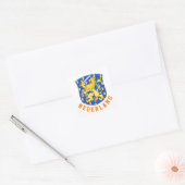Wapen van Nederland Vierkante Sticker (Envelop)