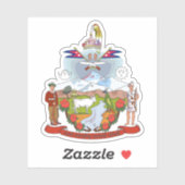 Wapen van Nepal (1962-2008) Sticker (Vel)