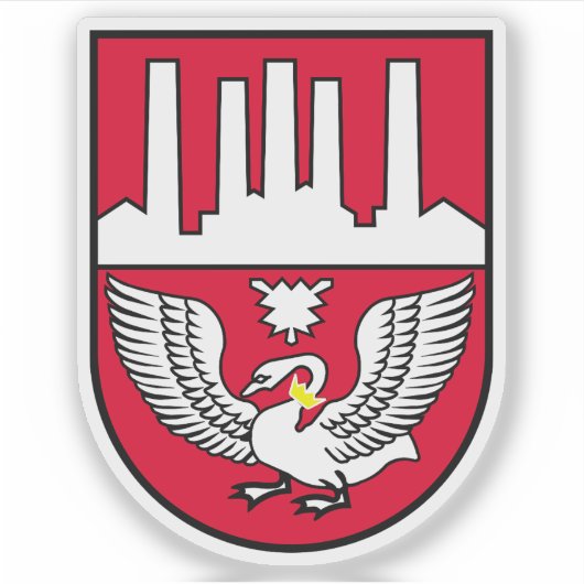 Wapen van Neumünster, Duitsland Sticker (Voorkant)