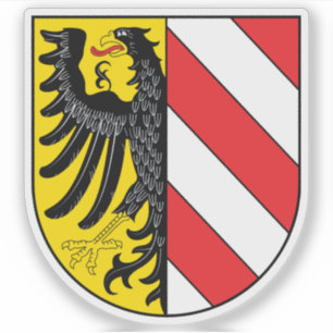 Wapen van Neurenberg (Nürnberg), Duitsland Sticker