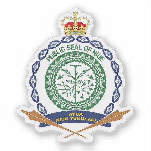 Wapen van Niue Sticker (Voorkant)