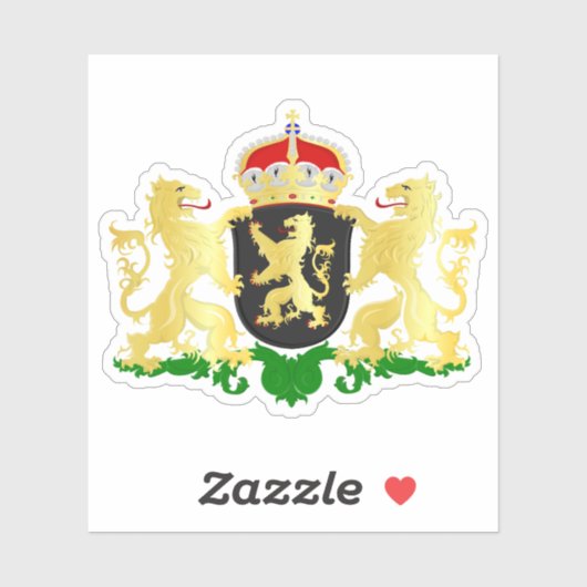 Wapen van Noord-Brabant, Nederland Sticker (Vel)