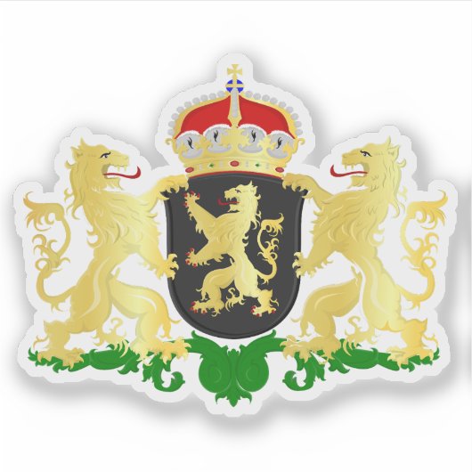 Wapen van Noord-Brabant, Nederland Sticker (Voorkant)