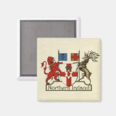 Wapen van Noord-Ierland Magneet (Voorkant / Achterkant)