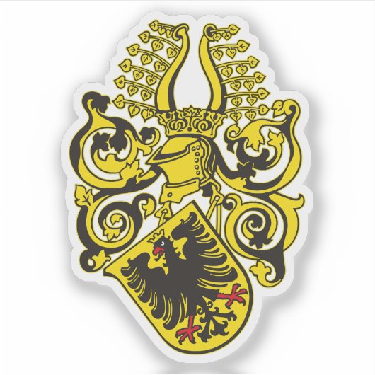 Wapen van Nordhausen, Duitsland Sticker (Voorkant)