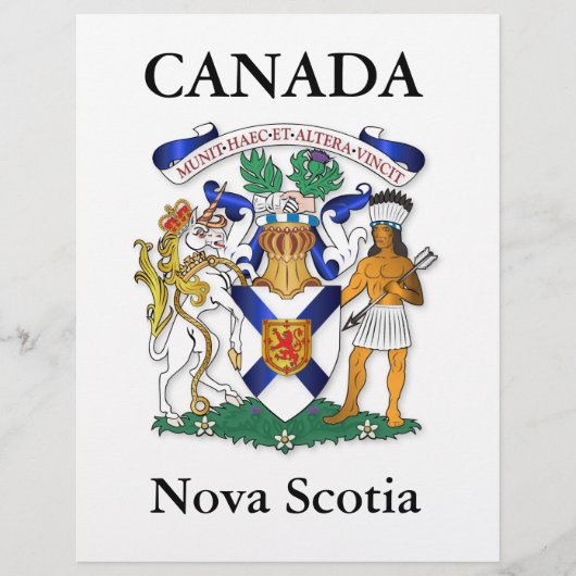 Wapen van Nova Scotia Flyer (Voorkant)