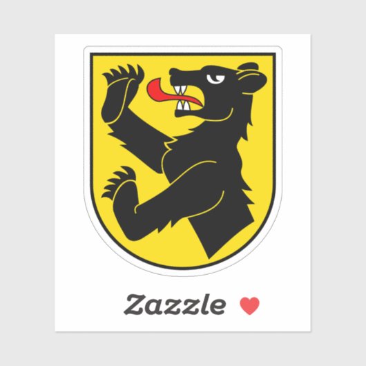 Wapen van Obersimmental, Zwitserland Sticker (Vel)