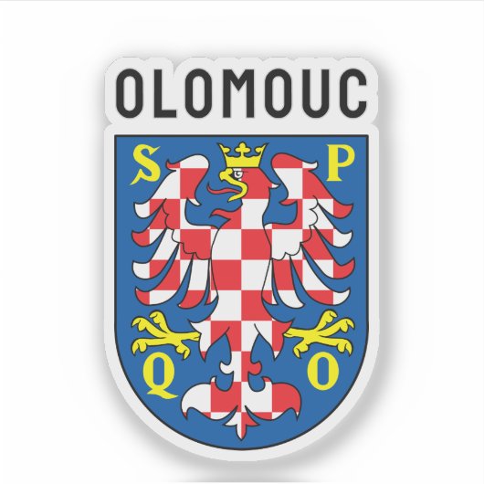 Wapen van Olomouc, Tsjechië Sticker (Voorkant)