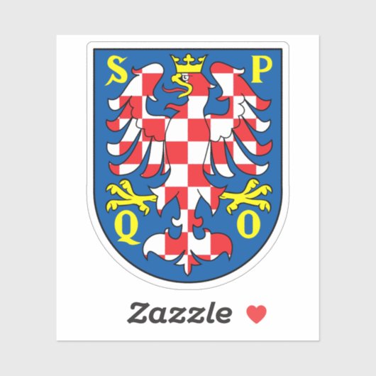 Wapen van Olomouc, Tsjechië Sticker (Vel)