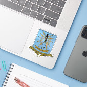 Wapen van Oost-Jakarta, Indonesië Sticker (Laptop met iPhone)