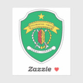 Wapen van Oost-Kalimantan, Indonesië Sticker (Vel)
